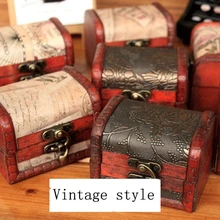 12 шт./партия, классическая деревянная шкатулка в винтажном стиле для хранения домашних запасов, для хранения и организации, контейнер для очистки SN003