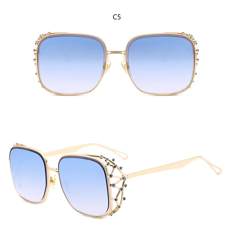 Steampunk Square Luxury Designer Rhinestone Sunglasses HTB1eY4pkWagSKJjy0Fbq6y.mVXaW - Steampunk Square Luxury Designer Rhinestone Sunglasses