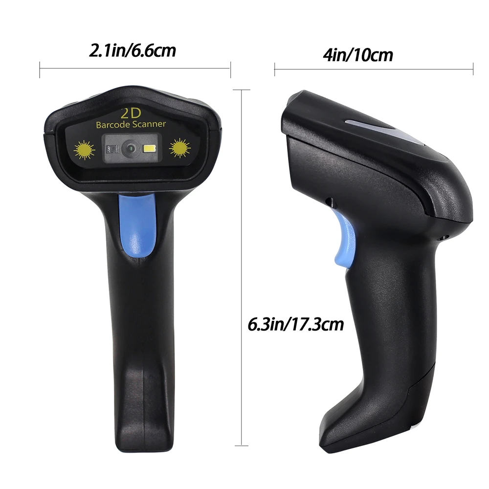 Беспроводной ручной сканер штрих кодов Symcode 1D/2D 2 4 ГГц 200 м|bar code reader|wireless barcode