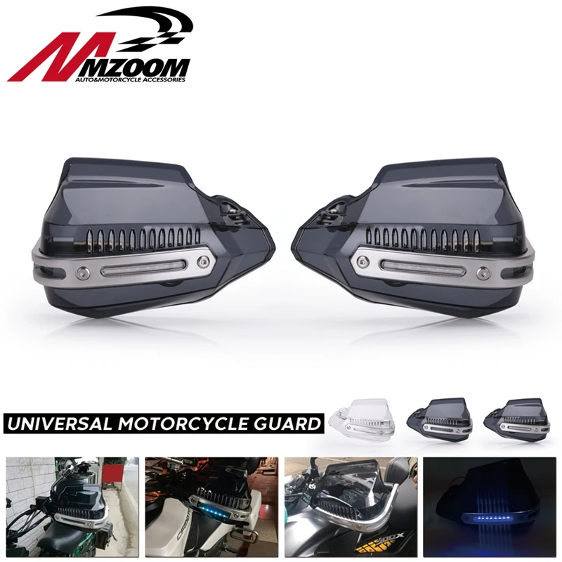 Универсальный модифицированный мотоцикл пуля светодиодный светильник лобовое стекло Handguard защита от пыли для Kawasaki Bmw Yamaha Suzuki Honda