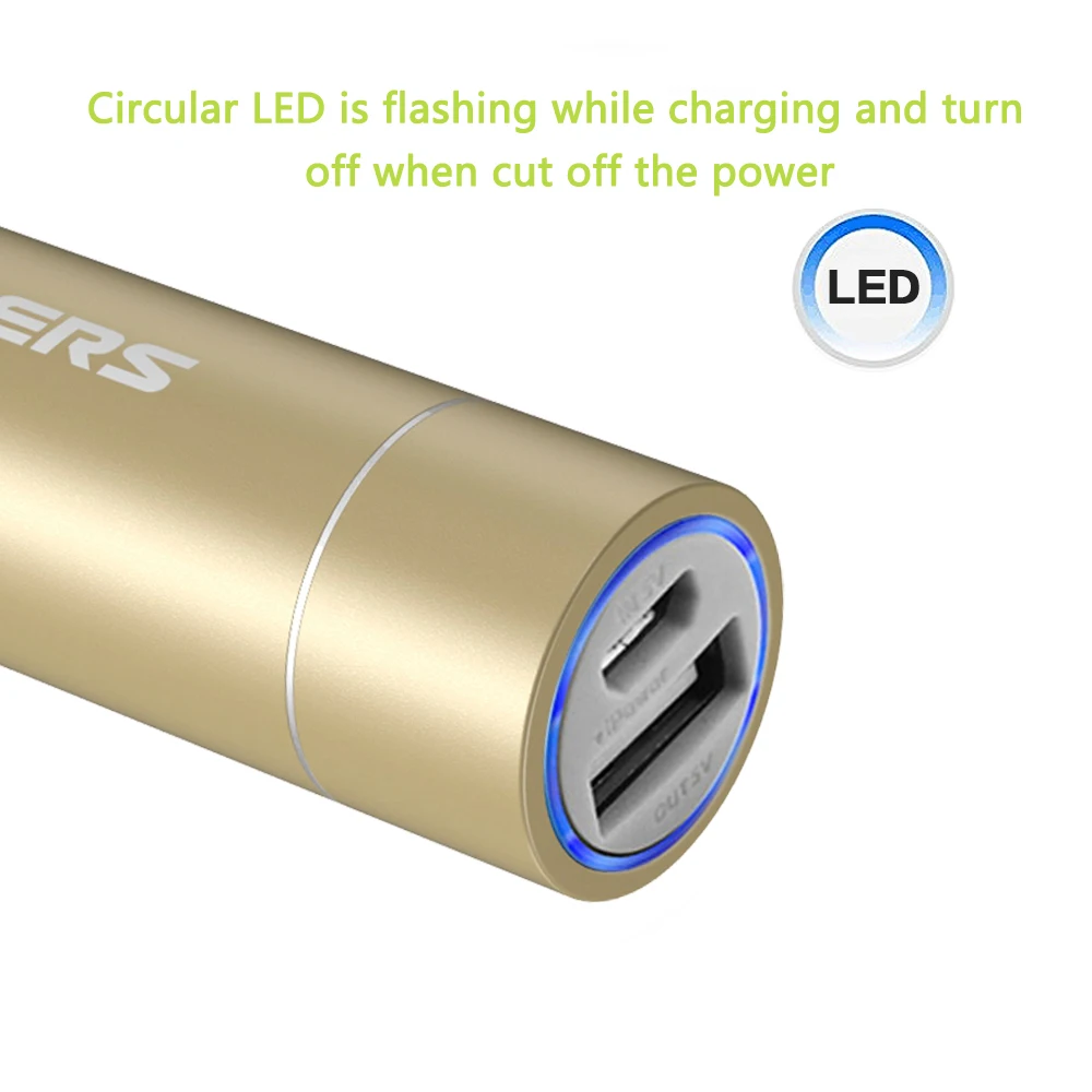 ALLPOWERS Power Bank 3400mAh Portable External Battery Pack PowerBank Phone Charger for iPhone Huawei xiaomi Samsung ALLPOWERS Power Bank 3400mAh Portable External Battery Pack PowerBank Phone Charger for iPhone Huawei xiaomi Samsung