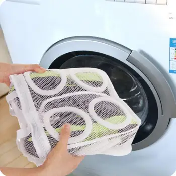 

Washing Machine Shoes Personal Care Bags 2 Pcs/Lot Hanging Drying Shoe Mesh Bag