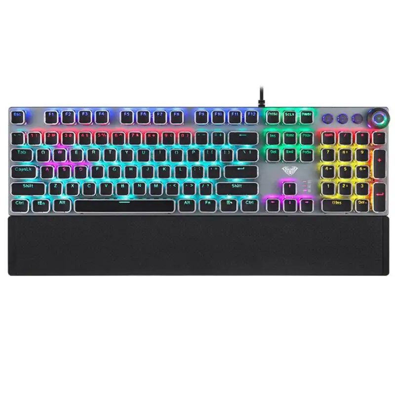 

F2088 USB Wired Backlight Desktop Hand Support Mechanical Gaming Keyboard 108-key full-key conflict-free design