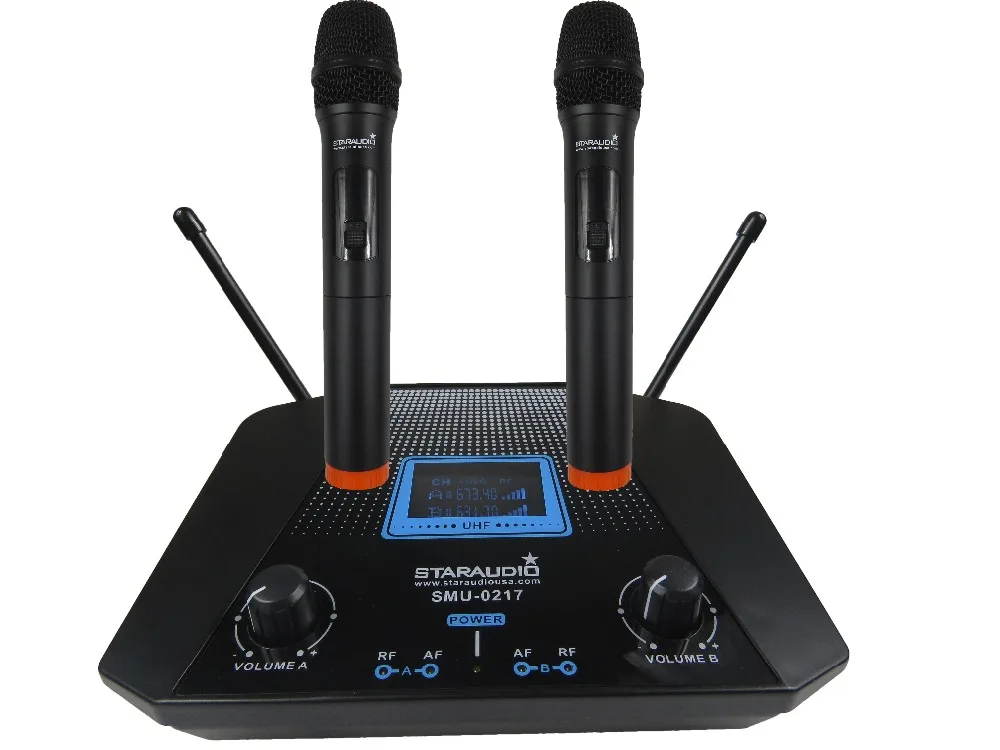 2CH UHF SMU-0217 handheld&headset Microphone  