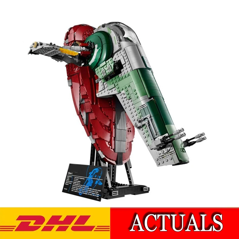 

2018 New Lepin 05037 2067pcs Star War Slave 1 UCS Model Building Kit Blocks Bricks Educational Kids Compatible Toys Gift 75060