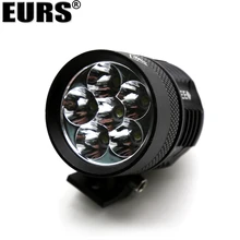 EURS Moto fari Ad Alta Luminosità esterna impermeabile fari A LED 4LED L4X L6X Spot di Guida Moto Lampada 6LED