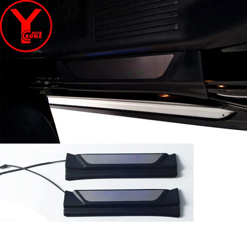 Stainless Steel LED Door Sill Scuff Plate For Mazda 3 2010-2013 2011 2012