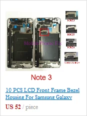 Для samsung Galaxy J5 J7 J510 J710 средняя рамка Корпус Внешняя рамка Шасси+ объектив камеры+ кнопки Запчасти