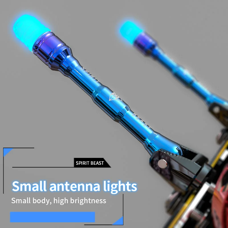 

Motorcycle LED Lights Accessories License Plate Decoration Personalized Products Antenna Lights Driving Safety Motorcycle parts