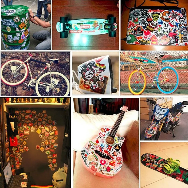 50pcs Terror Stickers Pack Horror Skeleton Pegatinas Waterproof Graffiti Funny Sticker Bomb For Luggage Skateboard Motorcycle