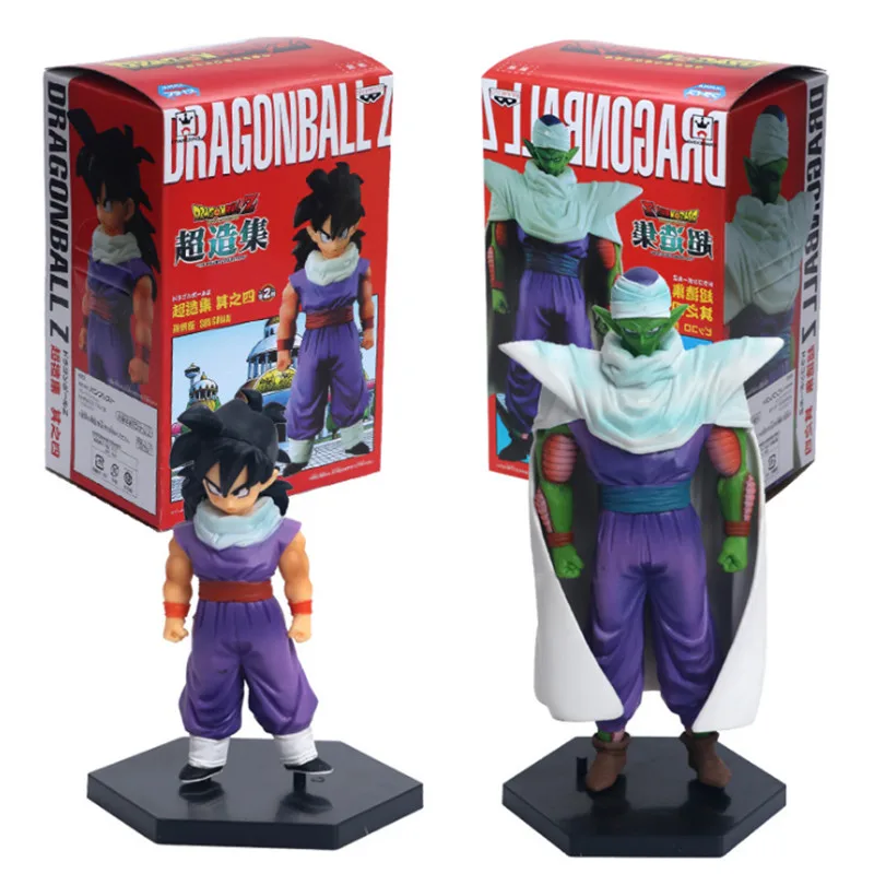 2 шт./компл. Dragon Ball Z Gohan& Piccolo Battle Cloakd Ver. Bick кисть Гоку Saiyan ПВХ фигурка DBZ Коллекционная модель