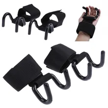 Новинка, 1 шт., черные подтяжки для запястья, подтяжки, регулируемые стальные ремни с крючками, подтяжки для тяжелой атлетики, силовых тренировок, тренажерного зала, фитнеса