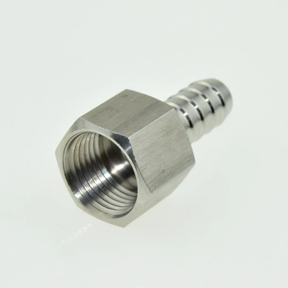 

2Pcs 12mm Hose Barb Tail To 1/2" Inch BSP Female Thread Connector Joint Pipe Fitting SS 304 Stainless Steel Coupler Adapter