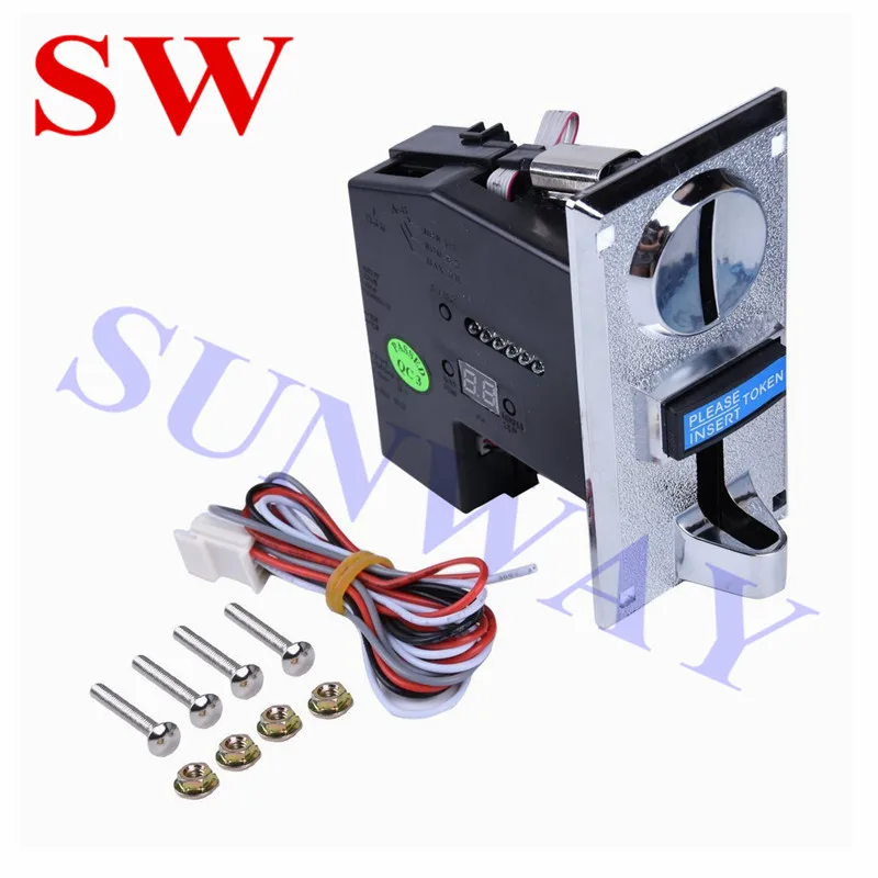 

6 Kinds Different Coins Selector Acceptor for Arcade Video Games Vending Machine Part and Coin-Operated Machines