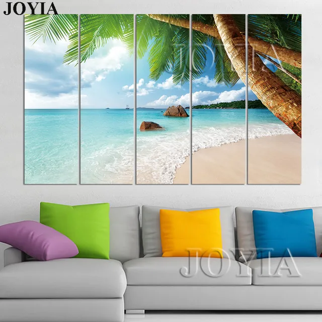 5 Canvas Beach Wall Art Decor Painting Picture 3 Pieces Photo 5 Canvas Beach Wall Art Decor Painting Picture 3 Pieces Photo Island Ocean Decorative Pictures
