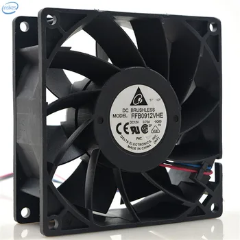 

Original FFB0912VHE DC 12V 0.75A 6W 9238 92*92*38mm 3800RPM 3 Wires Computer Blower Cooling Fan