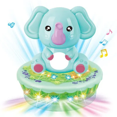 Новинка электрические игрушки 3D вращающийся Проектор Мультфильм Динозавр собака со светодиодной подсветкой и музыкой веселые детские игрушки подарок на день рождения Горячая - Цвет: Розовый