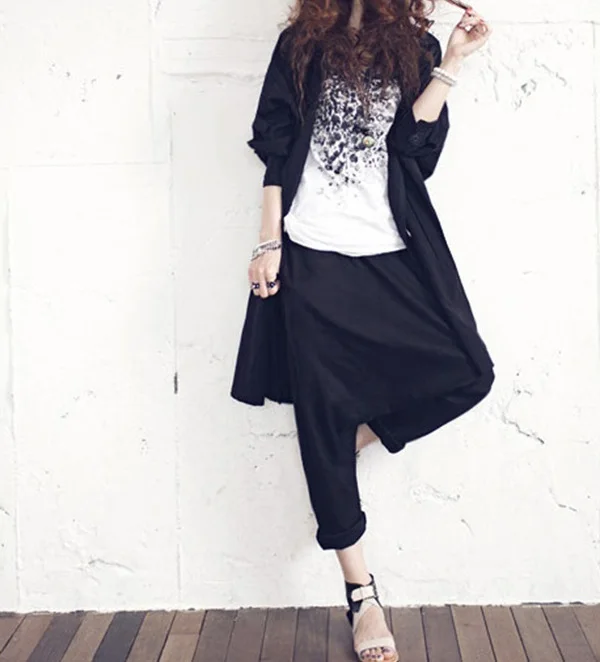Pantalones Ocio Haroun A fósforo Baja Nueva 2014 Través Culottes Todo Tenedor 16963 wAZ6txq