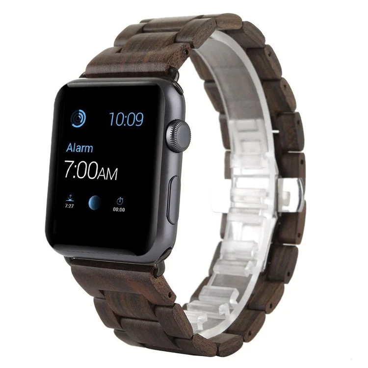 Retro Bamboo Wood Band For Apple font b Watch b font 38mm 42mm Wood Watchband For