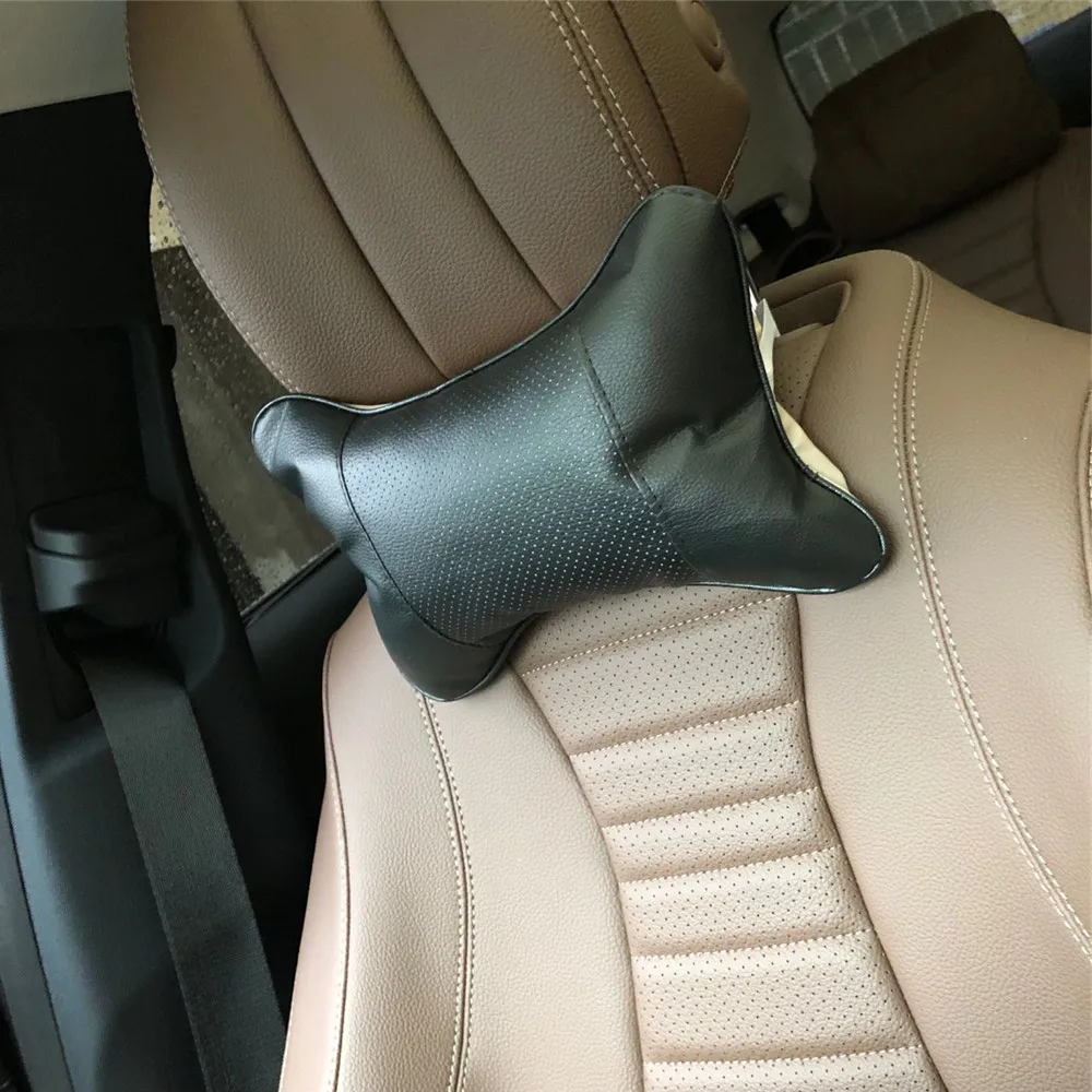 2 шт. автомобиля шею подушку перфорированный дизайн чехол для hyundai Elantra ix35 iX45 iX25 i20 i30 Sonata Verna Solaris Accent