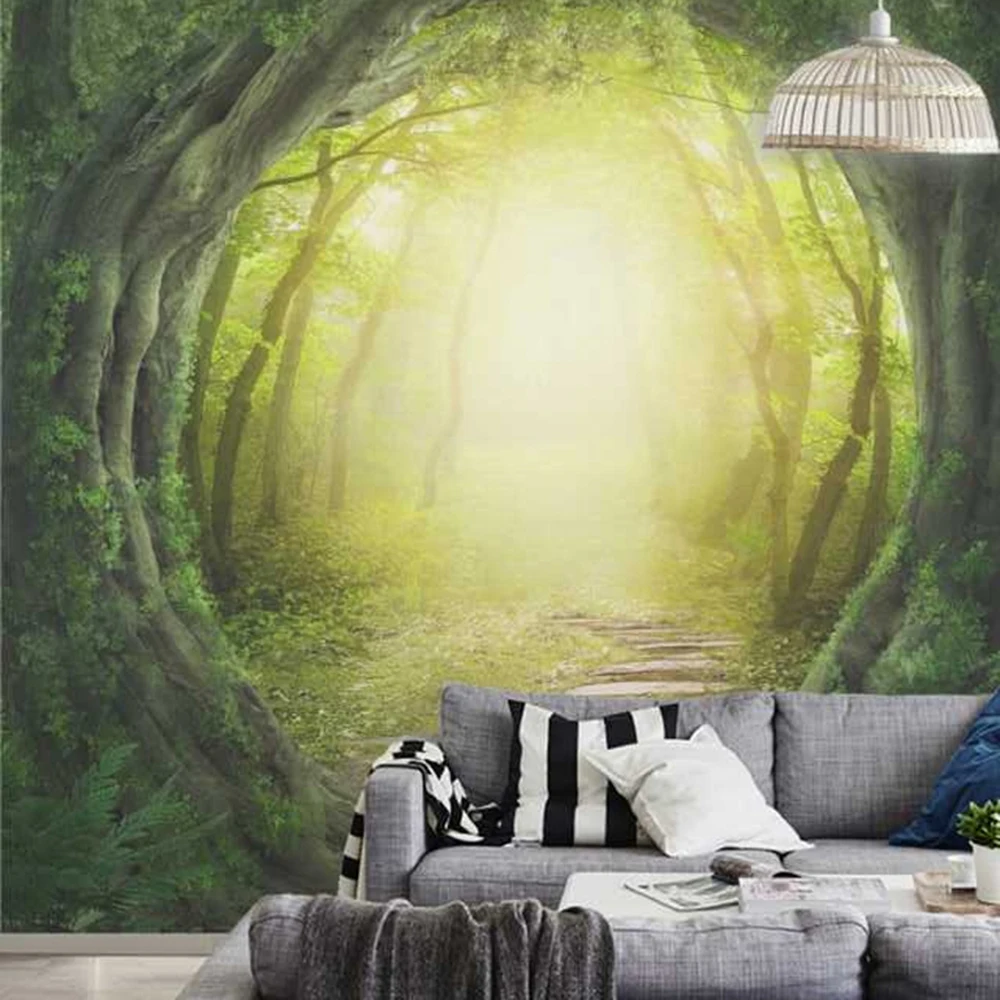 

The tunnel livingroom background 3D Wallpaper Mural Photowall 3d papel de pared PW1435731237