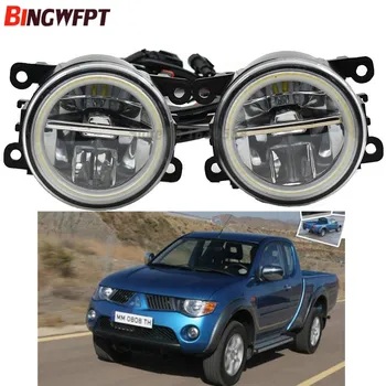 

2pcs Car LED Lamp H11 Fog Light with Angel Eye 12V For Mitsubishi L200 Triton Strada Hunter 2006-2014