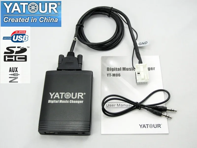 Yatour YT-M06 для VW passat Jetta Golf Polo Tiguan Audi A3 A4 S4 Skoda Автомобильный MP3-плеер USB AUX SD адаптер цифровой cd-чейнджер