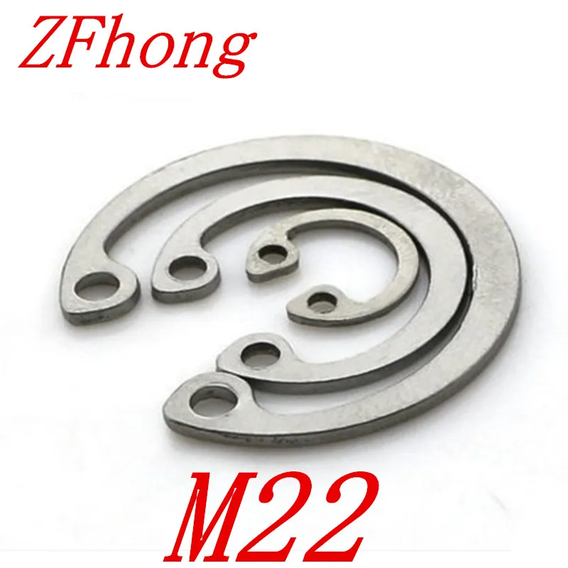 

20pcs 304 Stainless Steel SS DIN472 M22 C Type Snap Retaining Ring For 22mm Internal Bore Circlip