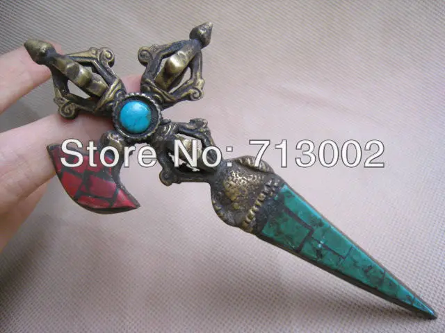 

Vintage Tibetan Buddhism Buddhist Ritual Magic Tool Hand Vajra Dorje mystical Fengshui