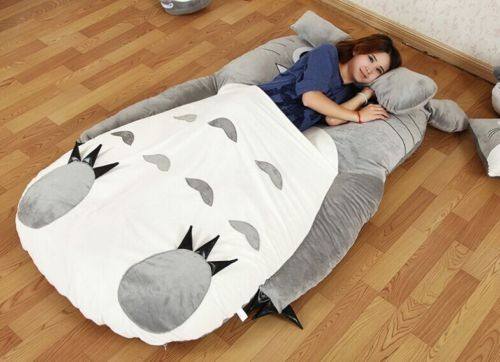 Large Matelas Totoro Single And Double Bed Giant Totoro Bed Mattress Cushion Plush Mattress Pad Tatami Cushion Beanbag 5 Sizes Free Shipping Worldwide