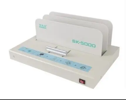 

20V/ 50Hz 100 W SK5000 Hot Glue Stitching Machine binding machine Thermal Paper Binder Metal Electric Book Maker thickness 50MM
