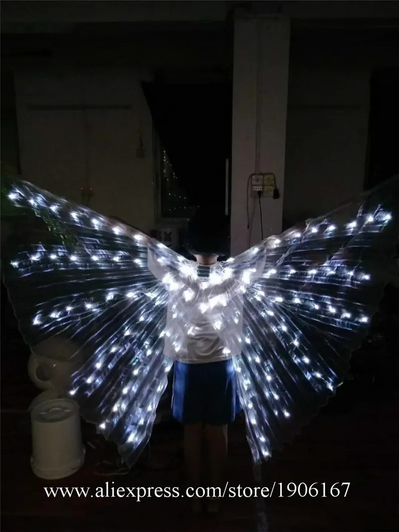 New Design Colorful Led Luminous Party Evening Dress LED Light Up ISIS Wings Flashing Stage Performance Clothes Ballroom Costume03