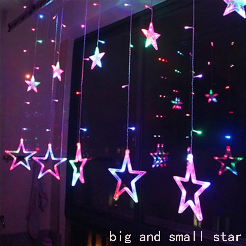 2M Led Christmas Stars Lights Indoor 220v LED Fairy Lights Holiday Lights For Party/New Year Decoration Christmas Lights