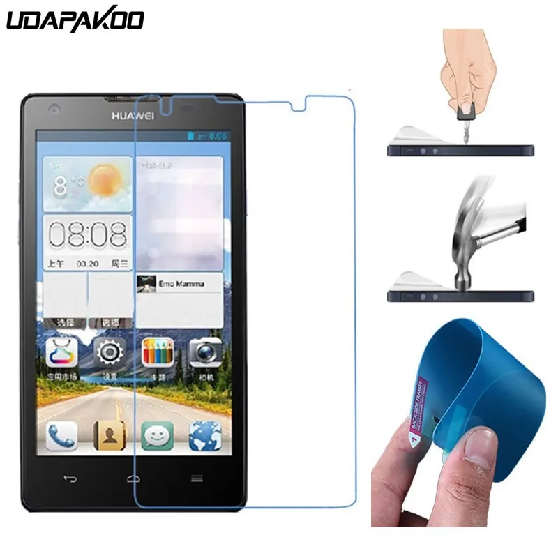 

udapakoo Explosion proof Screen Protector film soft glass nano film for Huawei Y320 Y321 G300 U8818 U8815 Ascend P6 G610 G700 D2