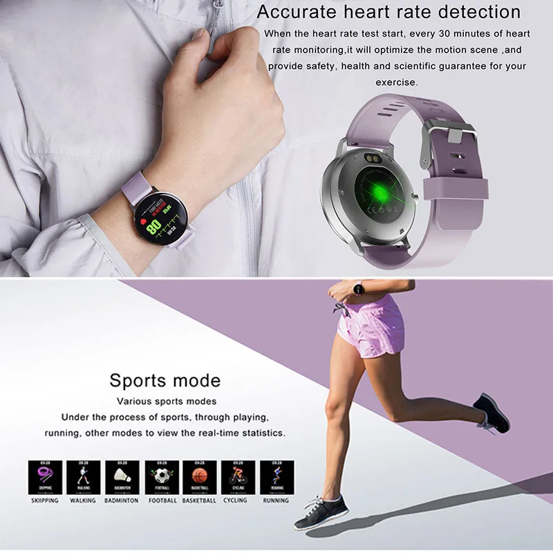 Najtaniej Hembeer inteligentna bransoletka IP67 wodoodporne szkło hartowane Monitor aktywności fizycznej pulsometr raport pogody pk fitbits