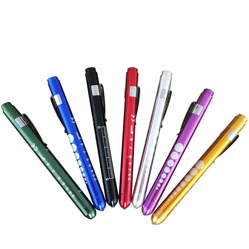 Stylo Médical Réutilisable À LED Avec Clip De Poche Et Lampe