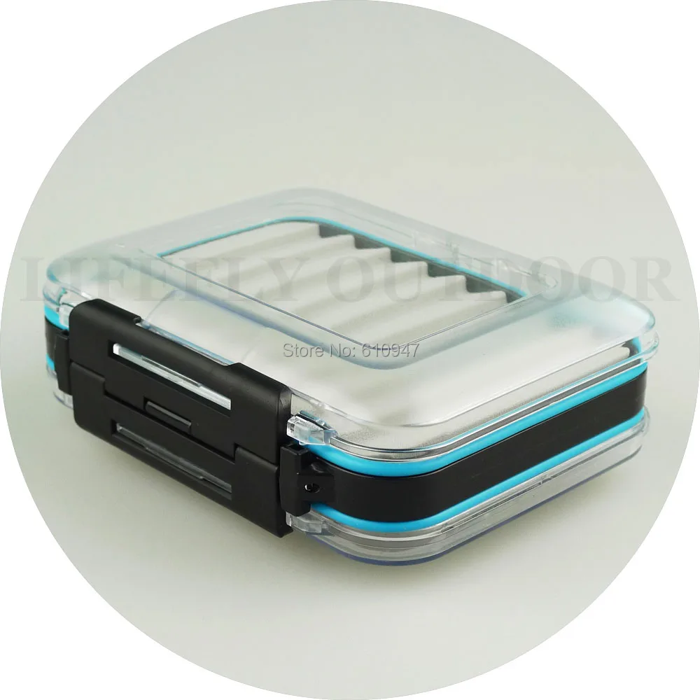 

FREESHIP / Plastic Waterproof Fly Box, Ripple Foams, Double Sided, Fly Fishing