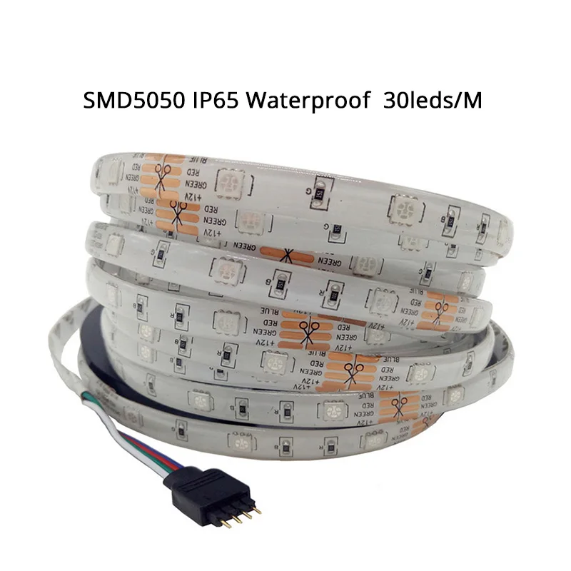 SMD5050 15 м 10 м 5 м RGB светодиодный светильник 60 светодиодный s/M DC 12 В лента Диодная Гибкая Водонепроницаемая WiFi контроллер адаптер питания набор