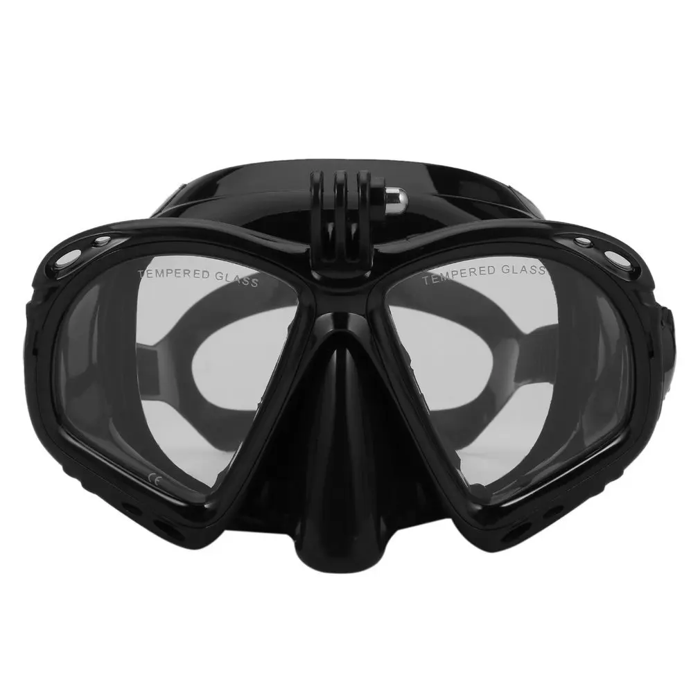 Профессиональная подводная камера, маска для дайвинга, подводное плавание, очки для плавания, высокая производительность, подходит для большинства спортивных камер s - Цвет: Черный