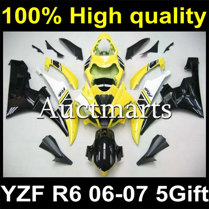 

Complete Plastic Body Fairing Kit Set For YAMAHA YZF R6 2006 2007 06 07 Fairing Y06-071133