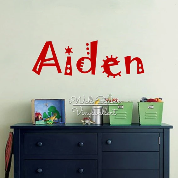 Custom Name Wall Sticker Baby Nursery Name Wall Decal Personalized
