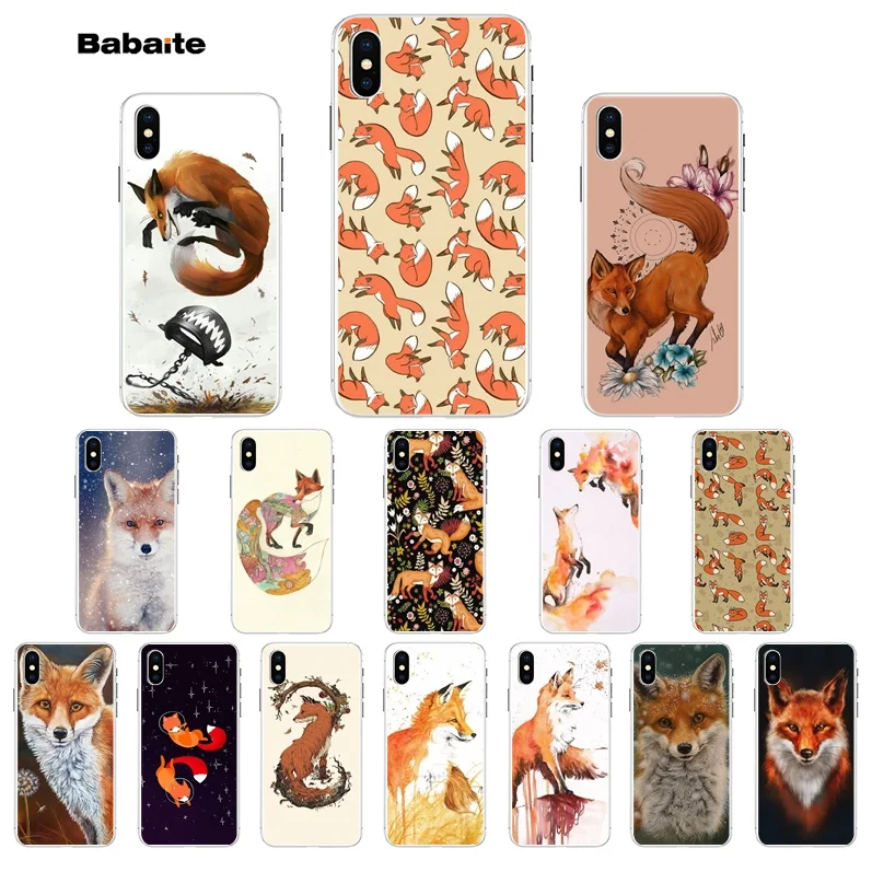 

Babaite Sly fox Customer High Quality Phone Case for Apple iPhone 8 7 6 6S Plus X XS MAX 5 5S SE XR Mobile Cover