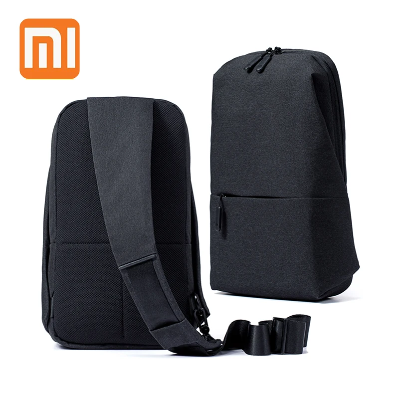 

XIAOMI Chest Bag Small 4L Crossbody Shoulder Type Rucksack for 7 Inch Tablet for Sports Men Boys Unisex Sling Polyester Bagpack