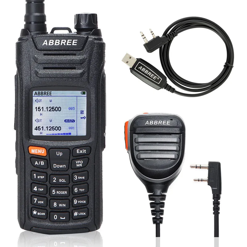 ABBREE AR F6 Walkie Talkie 6 Bands Отображение режима ожидания 999CH Многофункциональный VOX DTMF SOS