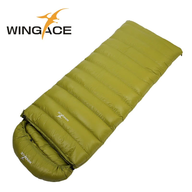 

WINGACE Envelope Fill 1500G Goose Down Sleeping Bag Portable Adult outdoor Camping Sleeping Bags For Tourist Hiking Sleep Bag