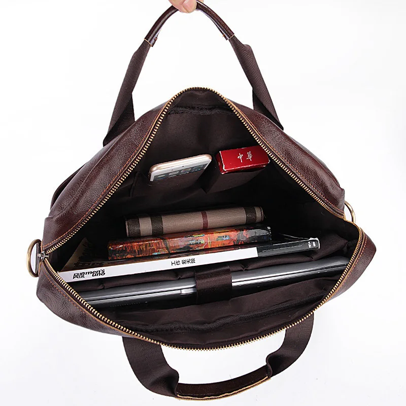 Мужской портфель из натуральной кожи, женская сумка для ноутбука, деловой портфель, Офисная сумка через плечо для компьютера, мужская сумка через плечо, сумки-мессенджеры