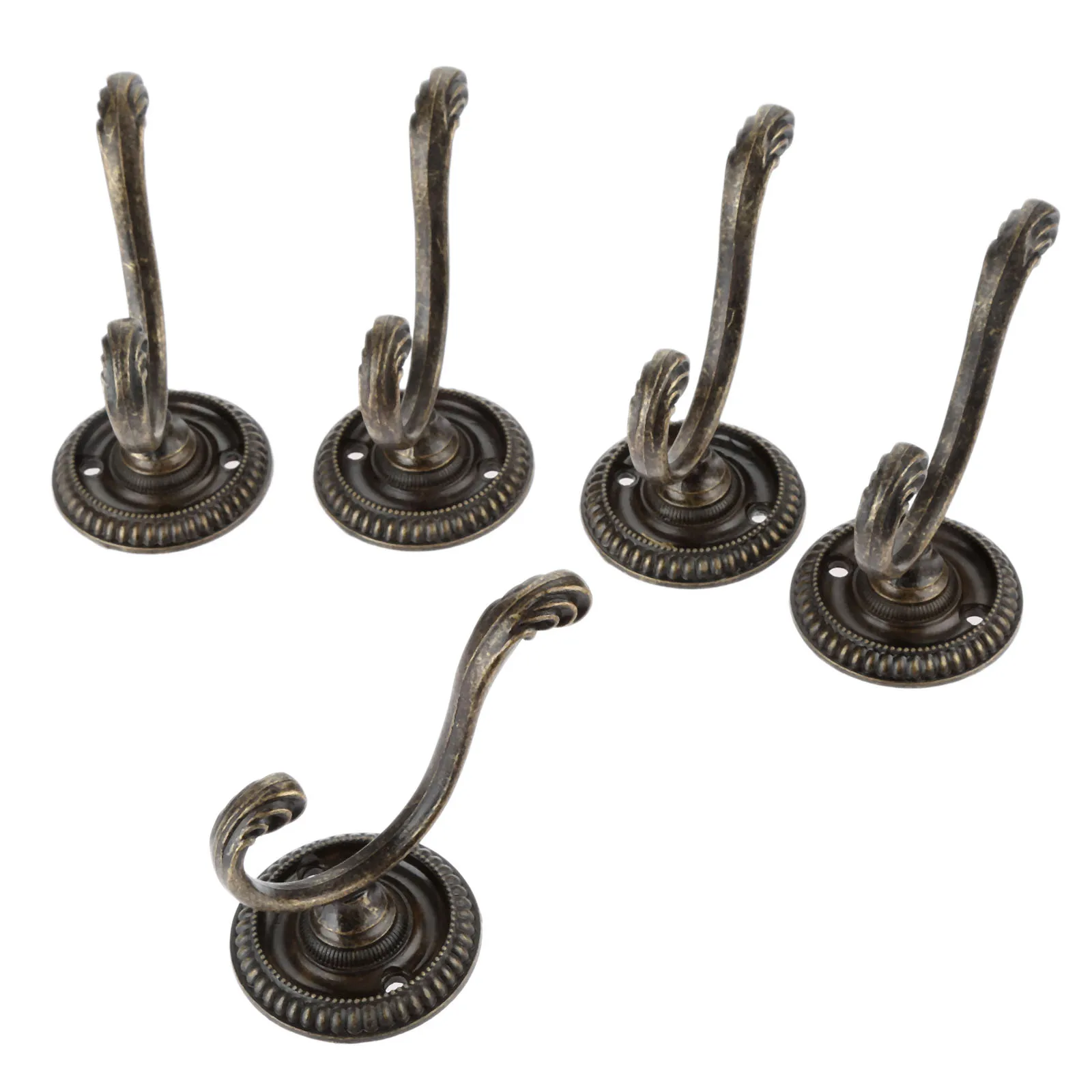 5Pcs Antique Door Hanger Hooks Vintage Bathroom Wall Hanger Hats Bag ...