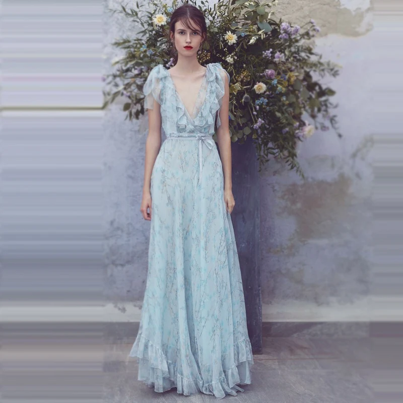 

New big high-end women's dress in the summer of 2018