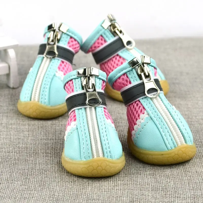 

4/Pcs Dog Shoes High Waist Golden Retriever Samos Husky Waterproof Breathable Winter Dog Feet Large Dog Cotton Boots Pet Shoes