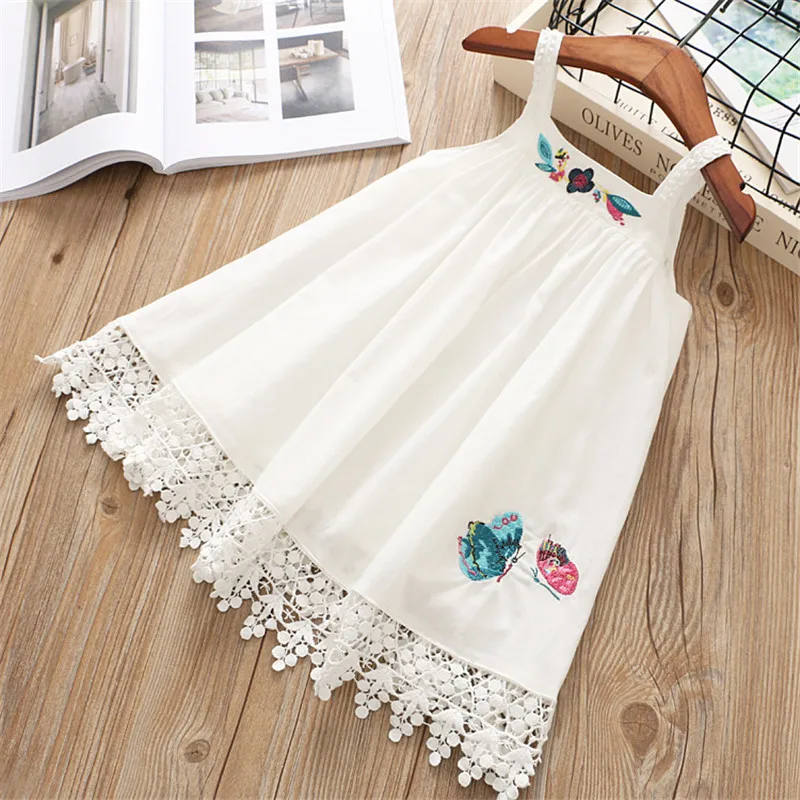 Hurave camis/кружевное платье Одежда для маленьких девочек летняя детская одежда без